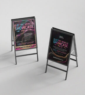 event a-frame displays