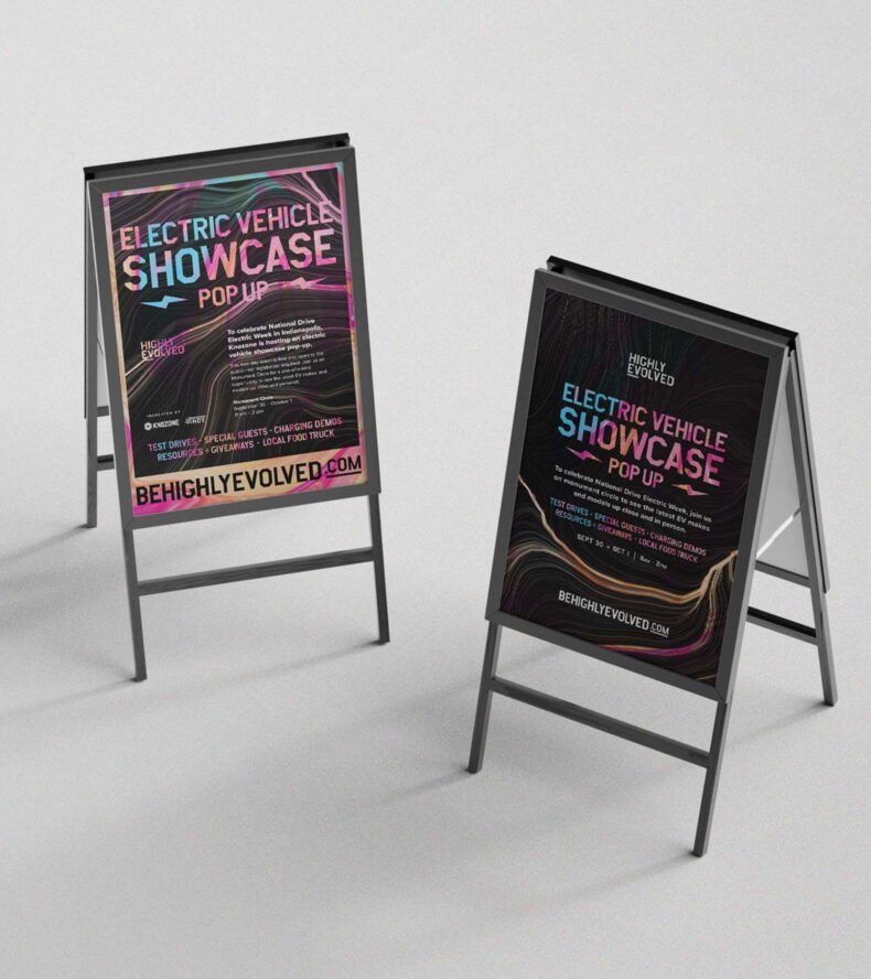 Event Signs for EV Showcase