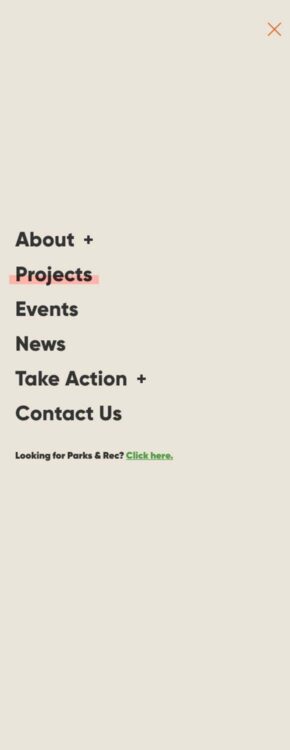 Parks Alliance responsive site