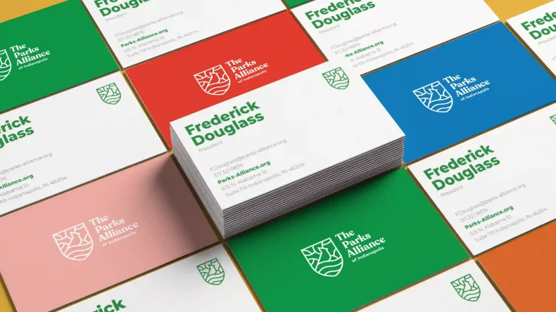 parks alliance business cards, front and back