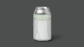 bad dad koozie on a can