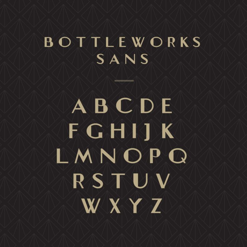 bottleworks custom typeface