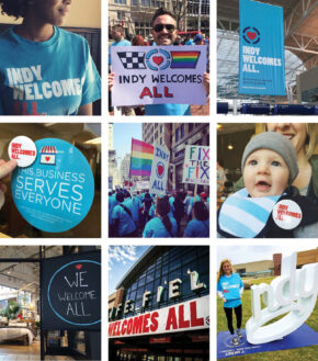 photos from instagram from the indy welcomes all rally