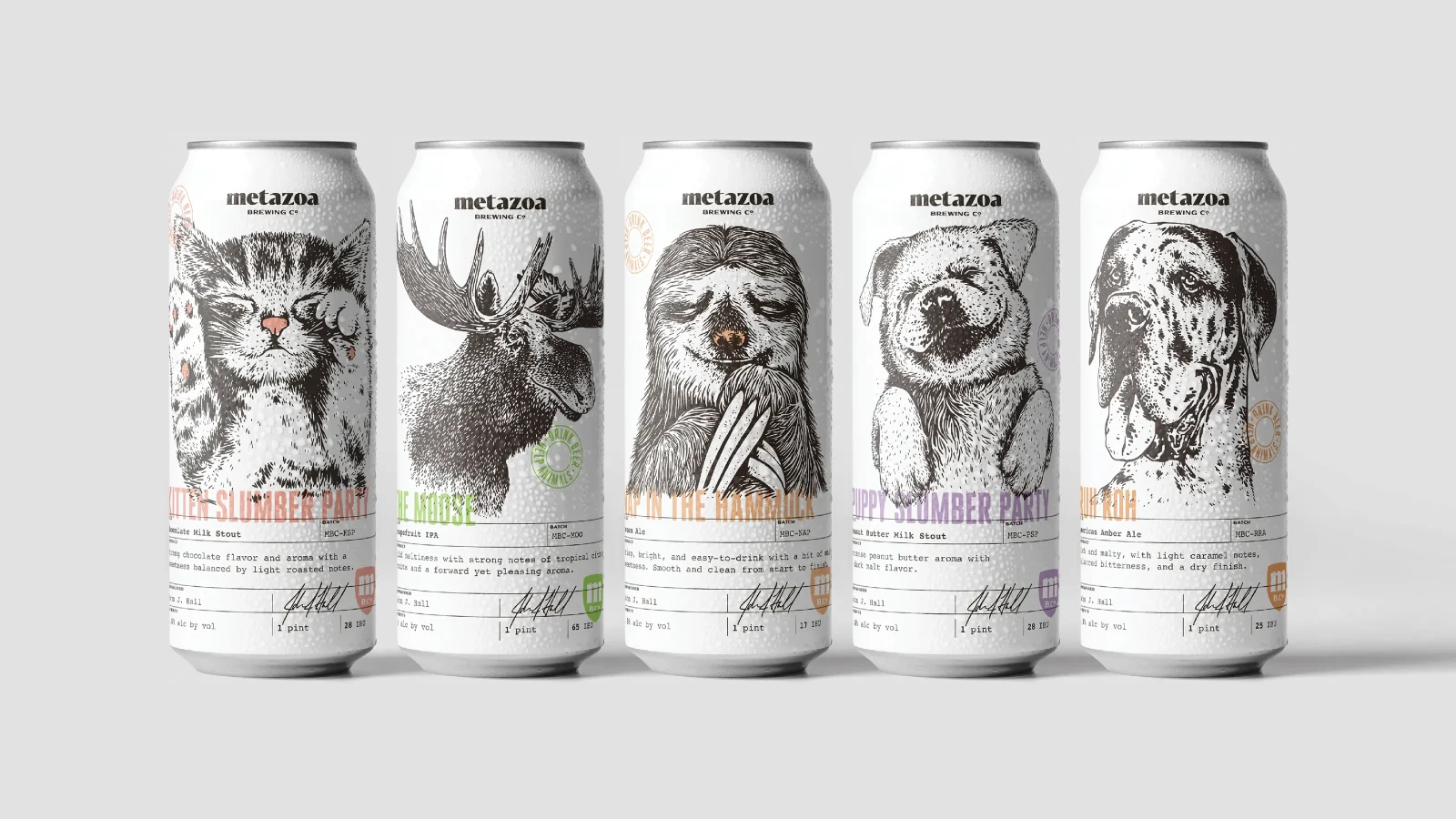 metazoa brewing beer cans