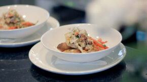 plate of side dishes from oliver tasting