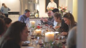 participants at oliver winery media event