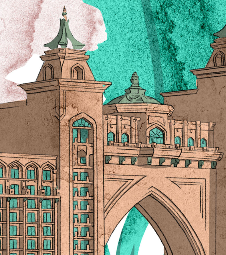 watg 75th anniversary illustration detail