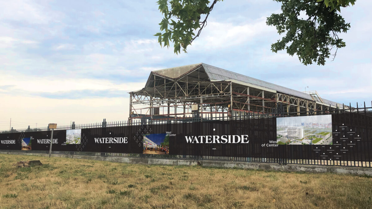 Waterside site wrap