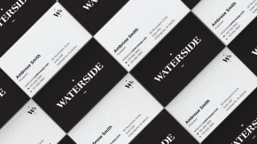 waterside business cards