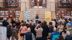 Andrea Hunley campaign banners