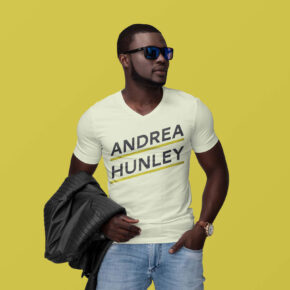 andrea hunley t-shirt in yellow