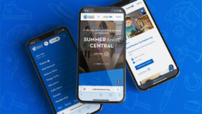 indiana state museum website mocked up on mobile devices