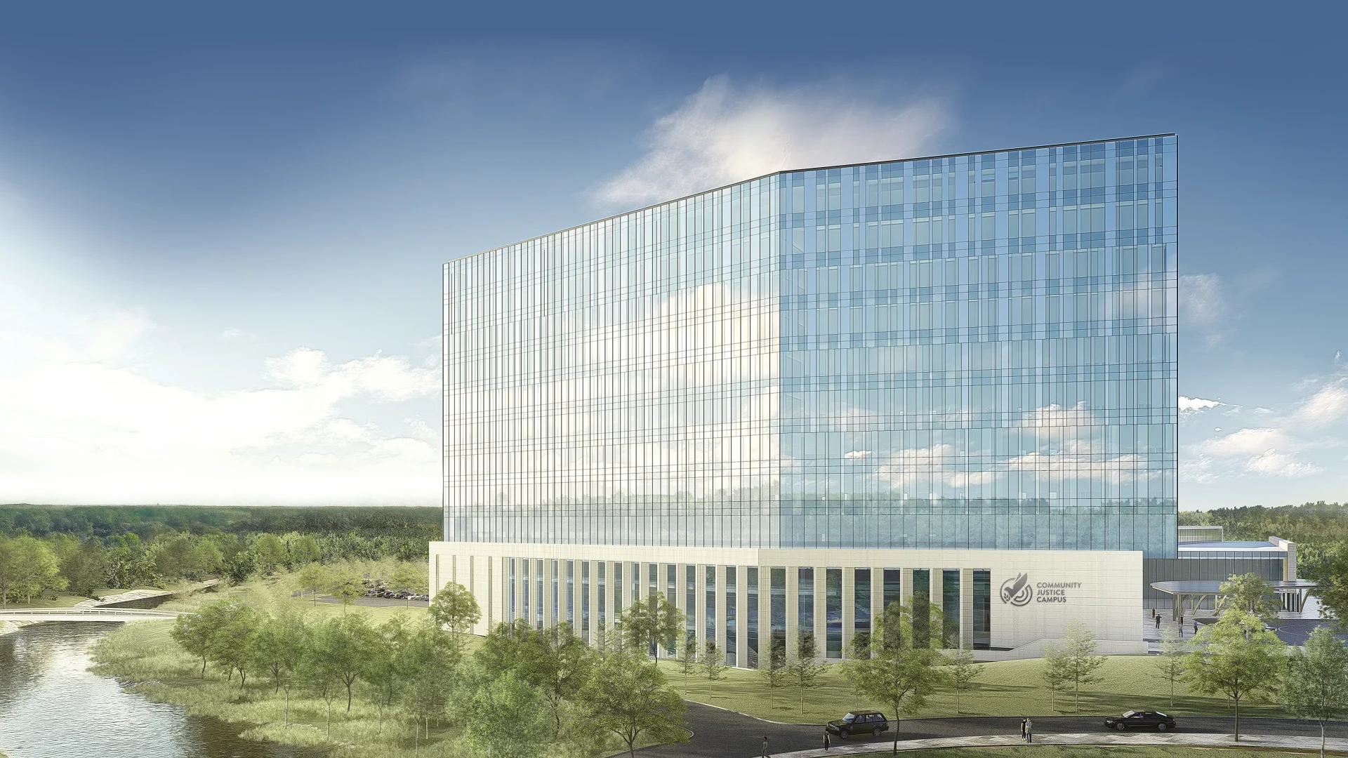 a rendering of the exterior of the cjc