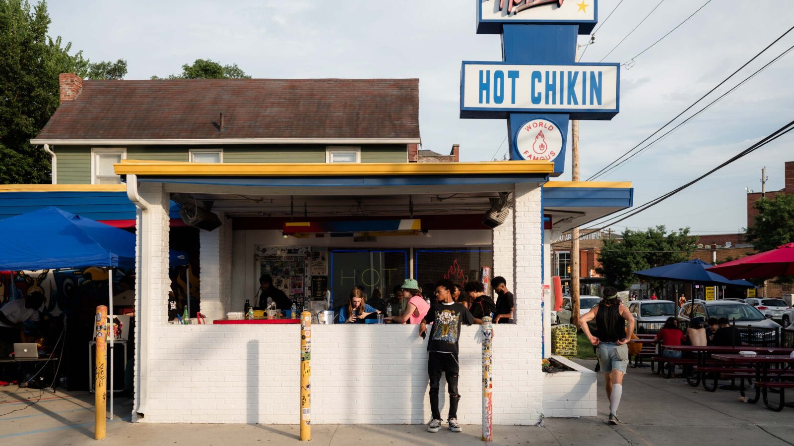 people gathered at hot boys